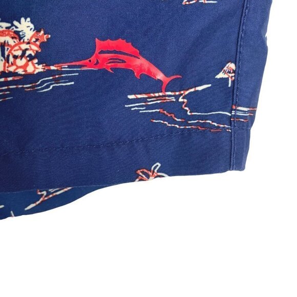 Tommy Bahama Swim Trunks Palm‎ Tree Hawaiian Hula Girl Turtle Men's Size 1XLB - Picture 4 of 9